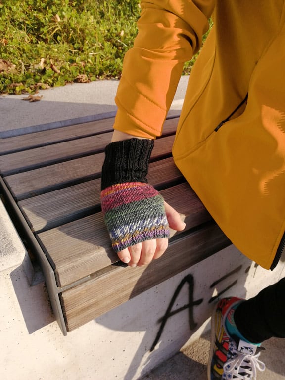 Selbstgestrickte Handschuhe Kathryn